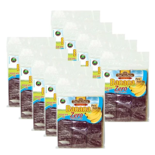 Banana Zero 180g DaColônia Pura Fruta - Caixa 10 unidades
