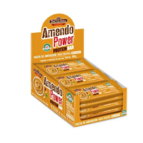 Barra de Proteína Amendo Power Protein Bar DaColônia ( Display 12 un )