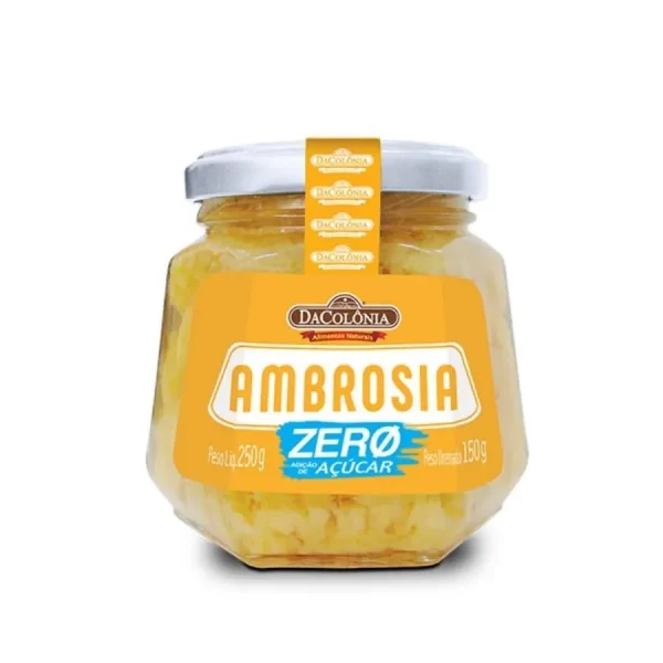 Doce de Ambrosia Sem Açúcar 250g DaColônia - CX 10 unidades