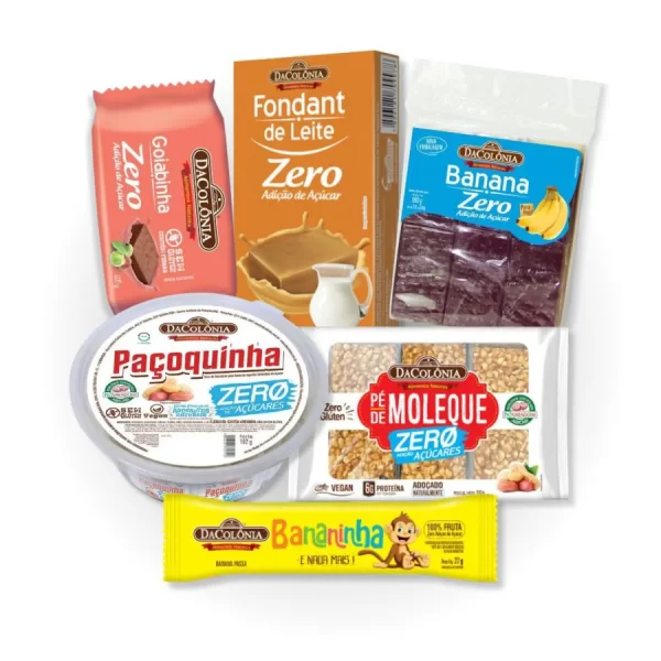 Doces Zero Açúcar DaColonia - Combo 6 itens