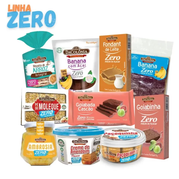 Doces Zero Adição de Açúcar DaColônia Kit 10 Itens