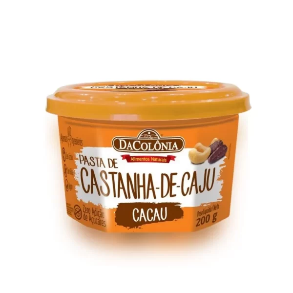 Pasta de Castanha de Caju com Cacau 200g DaColônia